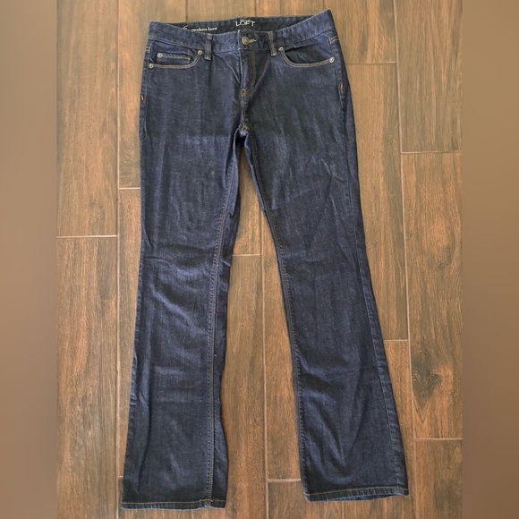Ann Taylor LOFT 2pr Modern Boot Jeans 1pr Navy Chino Pants - Picture 7 of 9